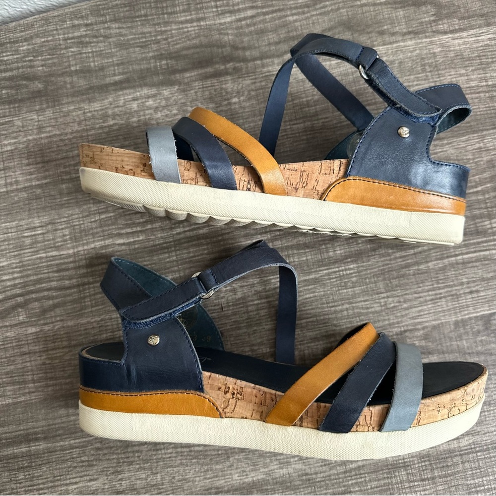 PIKOLINOS Blue and Yellow Sandals - Picture 3 of 10
